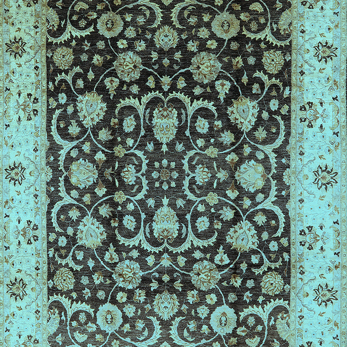 Oriental Light Blue Industrial Rug, urb659lblu
