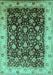 Oriental Turquoise Industrial Rug, urb659turq