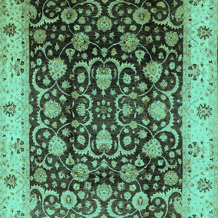 Oriental Turquoise Industrial Rug, urb659turq