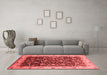 Industrial Red Washable Rugs