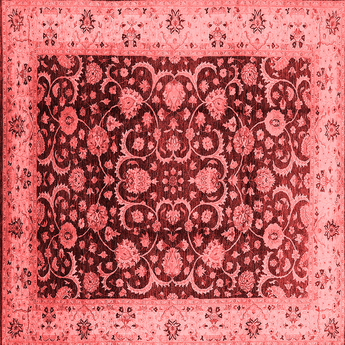 Machine Washable Oriental Red Industrial Rug, wshurb659red