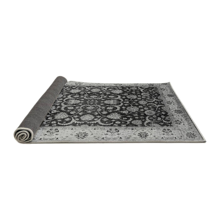 Sideview of Oriental Gray Industrial Rug, urb659gry