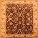 Square Oriental Orange Industrial Rug, urb659org