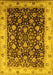 Oriental Yellow Industrial Rug, urb659yw