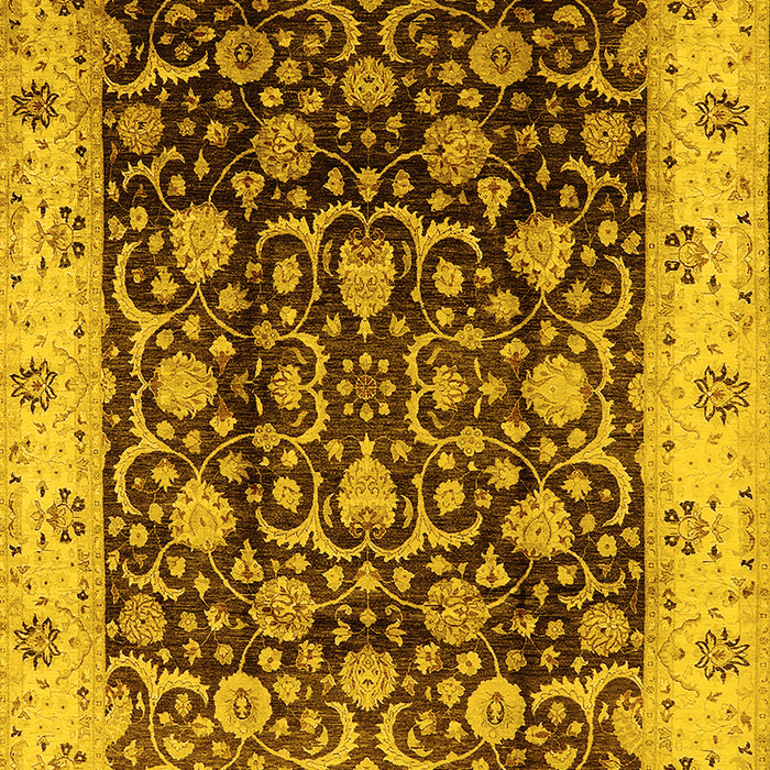 Oriental Yellow Industrial Rug, urb659yw