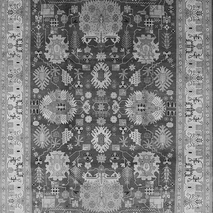 Machine Washable Oriental Gray Industrial Rug, wshurb660gry