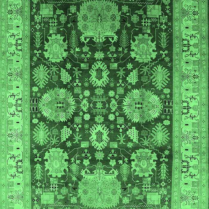 Oriental Emerald Green Industrial Rug, urb660emgrn