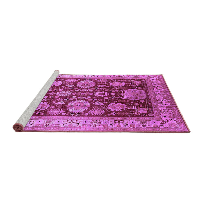 Sideview of Machine Washable Oriental Purple Industrial Area Rugs, wshurb660pur