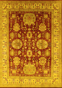 Oriental Yellow Industrial Rug, urb660yw