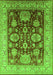 Machine Washable Oriental Green Industrial Area Rugs, wshurb660grn