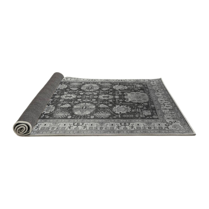 Sideview of Oriental Gray Industrial Rug, urb660gry