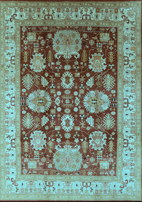 Oriental Light Blue Industrial Rug, urb660lblu