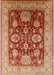 Mid-Century Modern Brown Sand Brown Oriental Rug, urb660