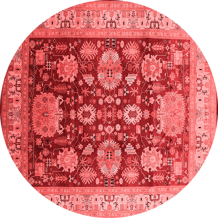 Machine Washable Oriental Red Industrial Rug, wshurb660red