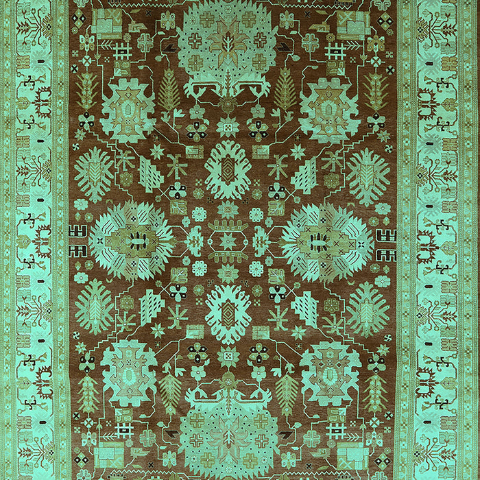 Oriental Turquoise Industrial Rug, urb660turq