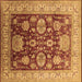 Square Oriental Brown Industrial Rug, urb660brn