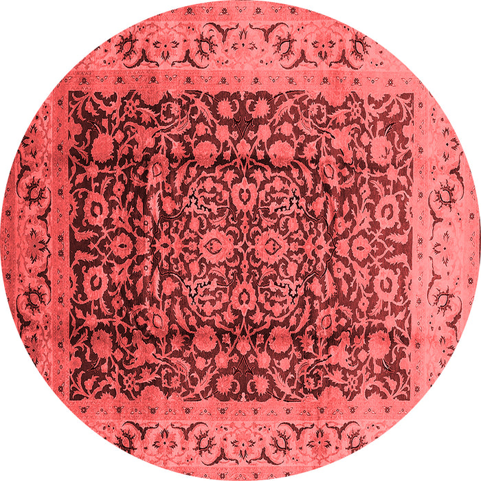 Machine Washable Oriental Red Industrial Rug, wshurb661red