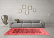 Industrial Red Washable Rugs