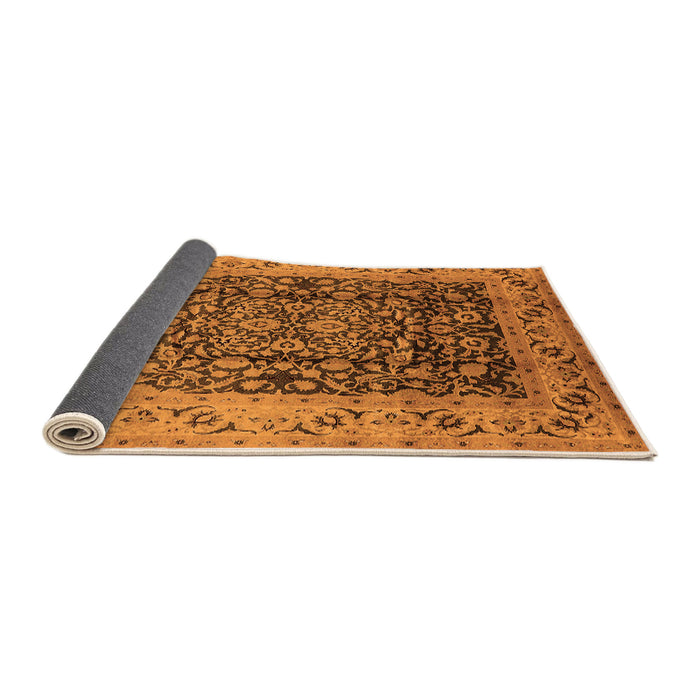 Sideview of Oriental Orange Industrial Rug, urb661org