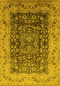 Oriental Yellow Industrial Rug, urb661yw