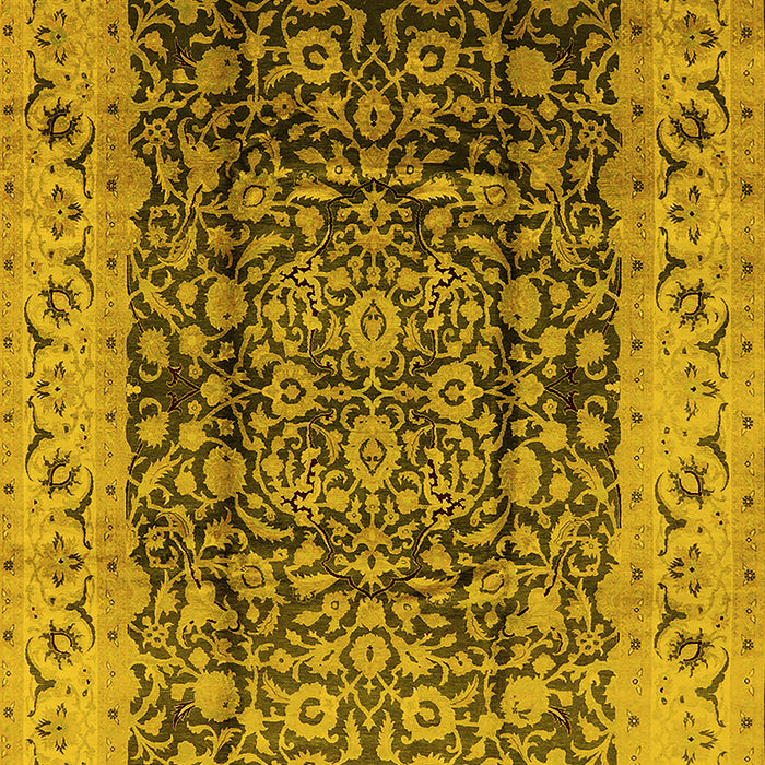Oriental Yellow Industrial Rug, urb661yw