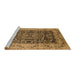 Sideview of Machine Washable Oriental Brown Industrial Rug, wshurb661brn