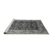 Sideview of Machine Washable Oriental Gray Industrial Rug, wshurb661gry