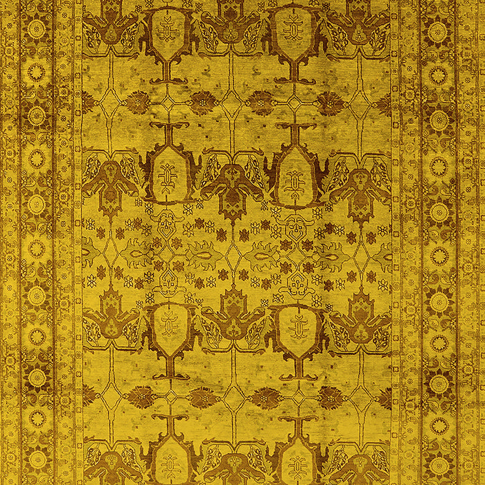 Oriental Yellow Industrial Rug, urb662yw