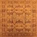 Square Oriental Orange Industrial Rug, urb662org