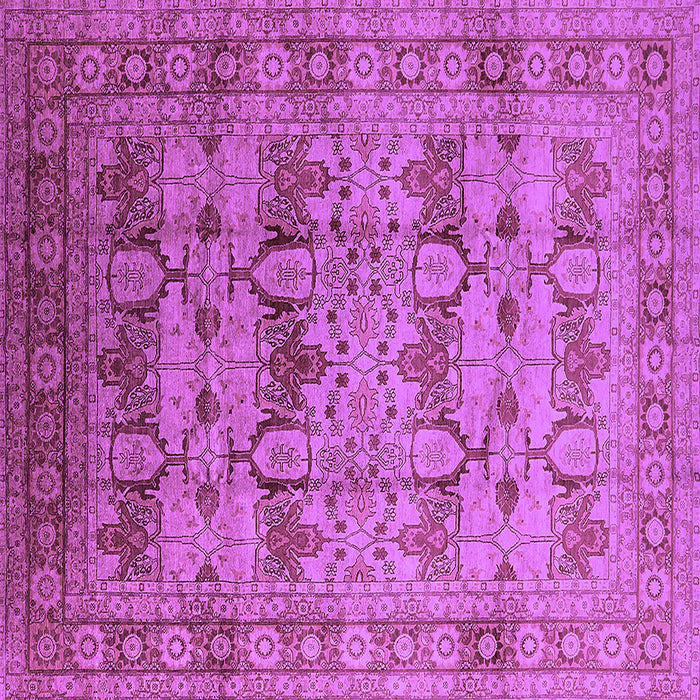 Square Oriental Purple Industrial Rug, urb662pur