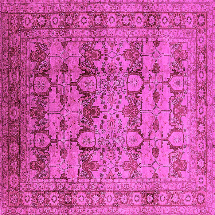 Square Oriental Pink Industrial Rug, urb662pnk