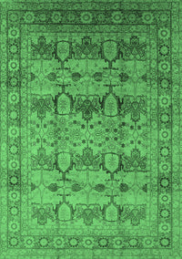 Oriental Emerald Green Industrial Rug, urb662emgrn