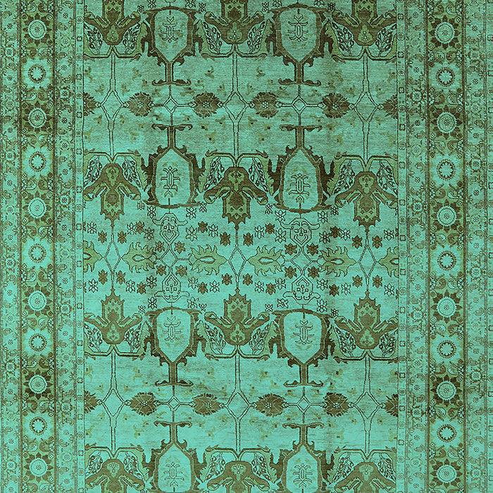 Oriental Turquoise Industrial Rug, urb662turq