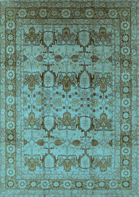 Oriental Light Blue Industrial Rug, urb662lblu