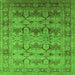 Square Oriental Green Industrial Rug, urb662grn