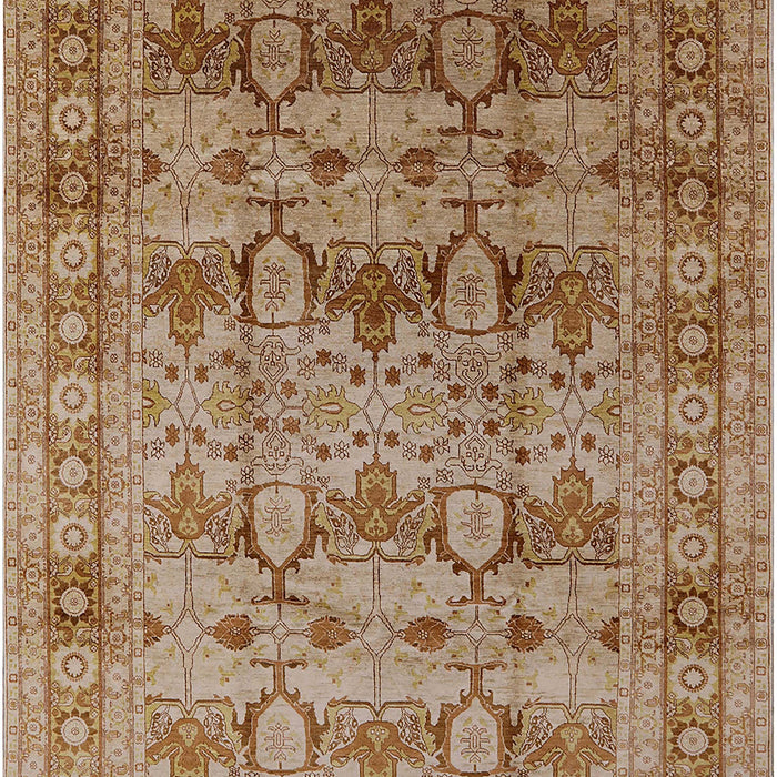 Mid-Century Modern Mahogany Brown Oriental Rug, urb662