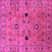 Square Oriental Pink Industrial Rug, urb663pnk