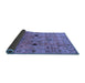 Sideview of Oriental Blue Industrial Rug, urb663blu