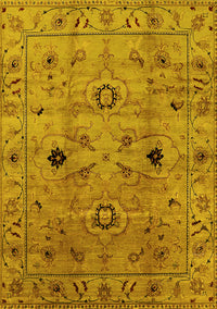 Oriental Yellow Industrial Rug, urb663yw