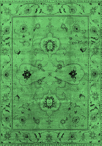 Oriental Emerald Green Industrial Rug, urb663emgrn