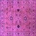 Square Oriental Purple Industrial Rug, urb663pur