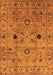 Machine Washable Oriental Orange Industrial Area Rugs, wshurb663org