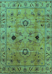 Oriental Turquoise Industrial Rug, urb663turq