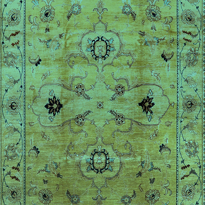 Oriental Turquoise Industrial Rug, urb663turq
