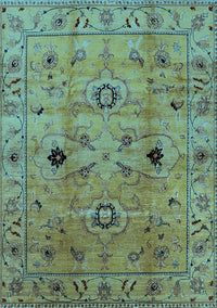 Oriental Light Blue Industrial Rug, urb663lblu