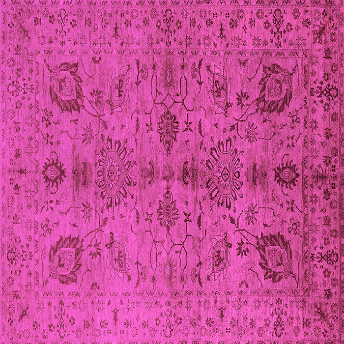 Square Oriental Pink Industrial Rug, urb664pnk