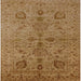 Square Mid-Century Modern Dark Bisque Brown Oriental Rug, urb664