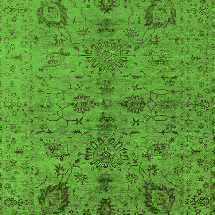 Machine Washable Oriental Green Industrial Area Rugs, wshurb664grn