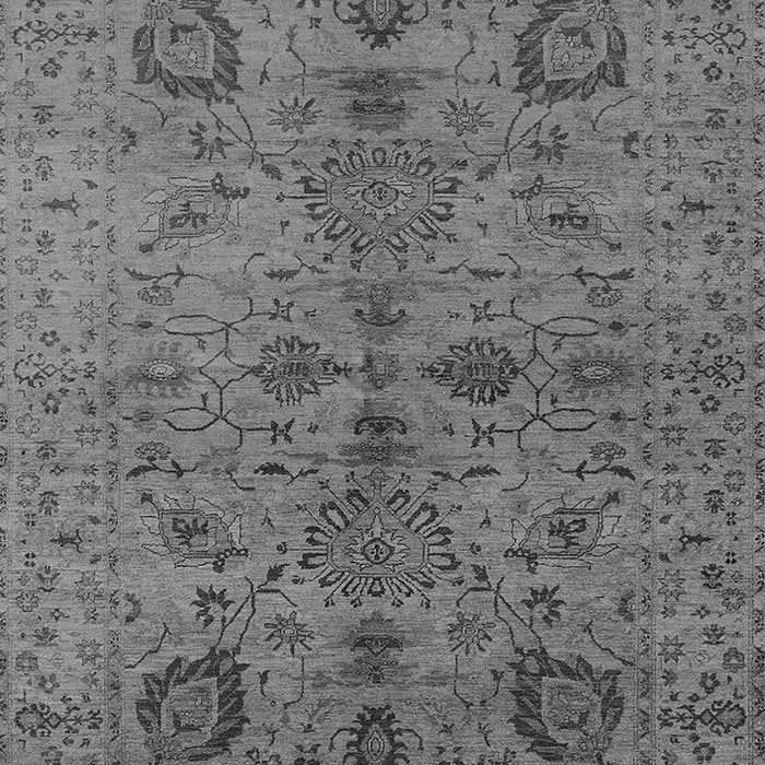 Machine Washable Oriental Gray Industrial Rug, wshurb664gry