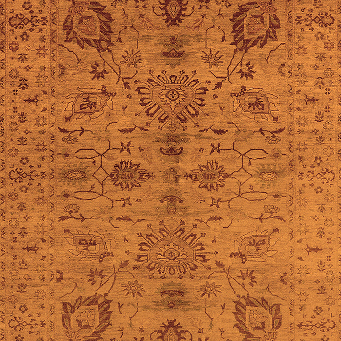 Machine Washable Oriental Orange Industrial Area Rugs, wshurb664org